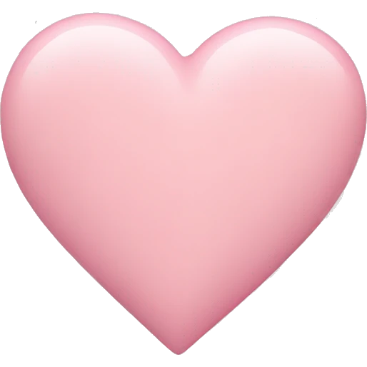 pastel pink heart emoji