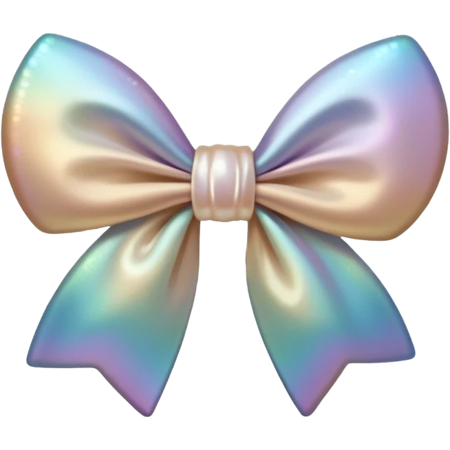 pearl shell and light brown bow emoji