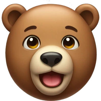 Cute bear emoji