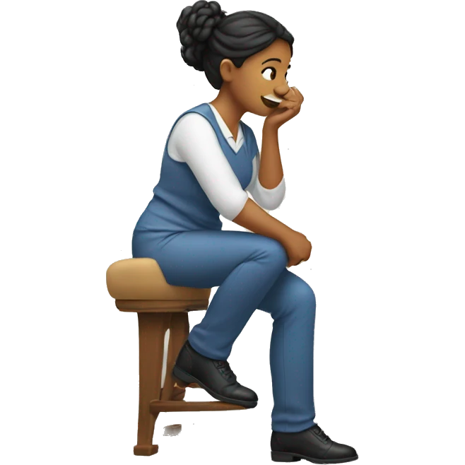 Lady tapping her foot emoji