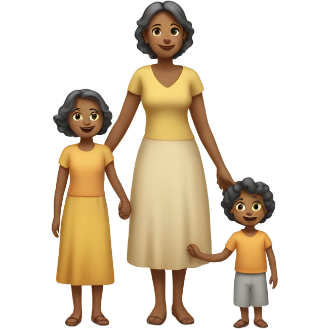 two mothers and their child emoji