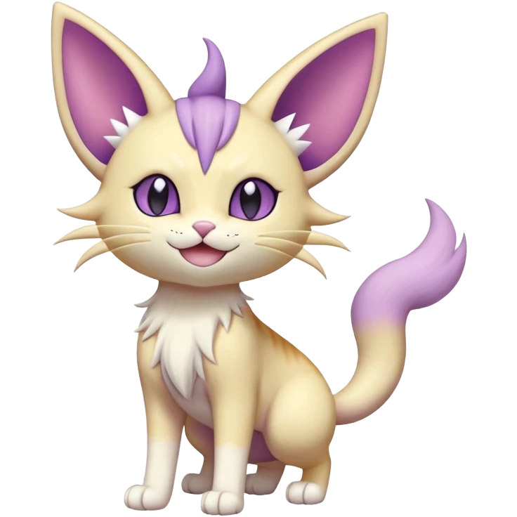 Espeon-Meowth-Skitty-Fakémon-hybrid-creature (full body)  emoji