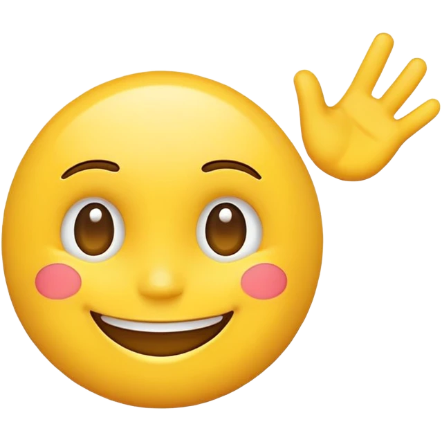 Emoji waving emoji