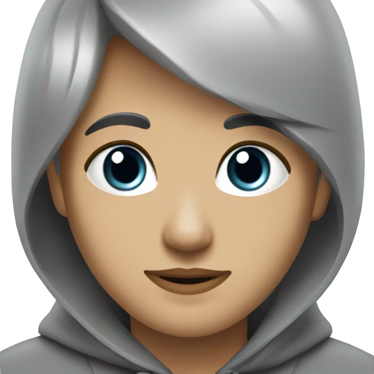 Серая кошка  emoji