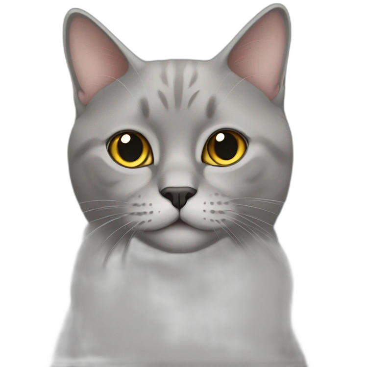 british grey cat emoji