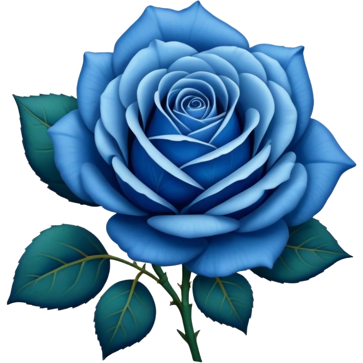 blue rose emoji