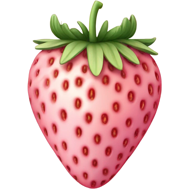 Pastel pink strawberry emoji
