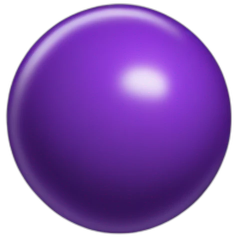 Purple ball emoji