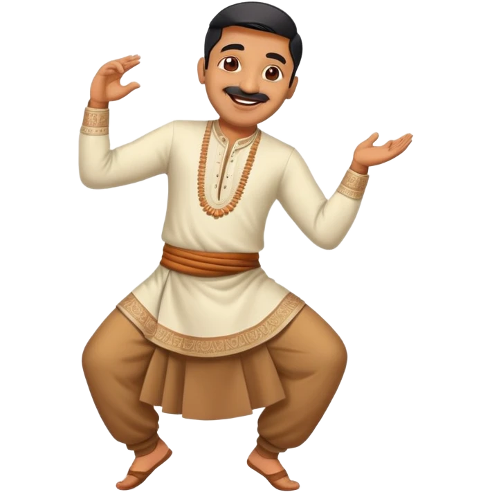 An Indian dad dancing  emoji