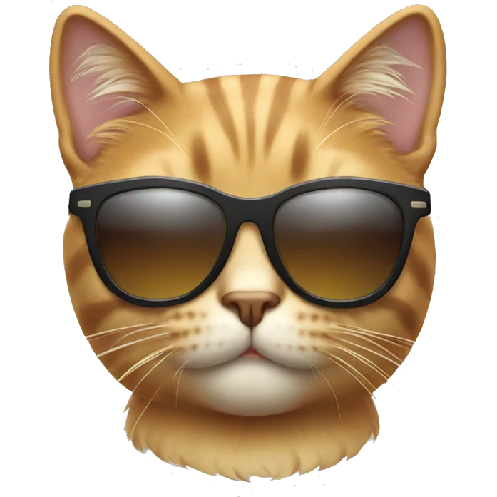 Cat with sunglasses emoji