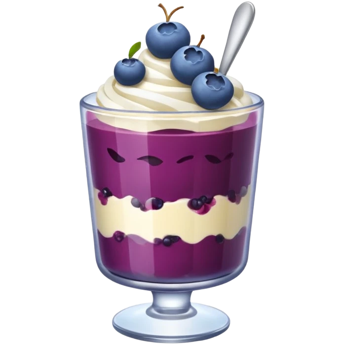 blueberry parfait emoji