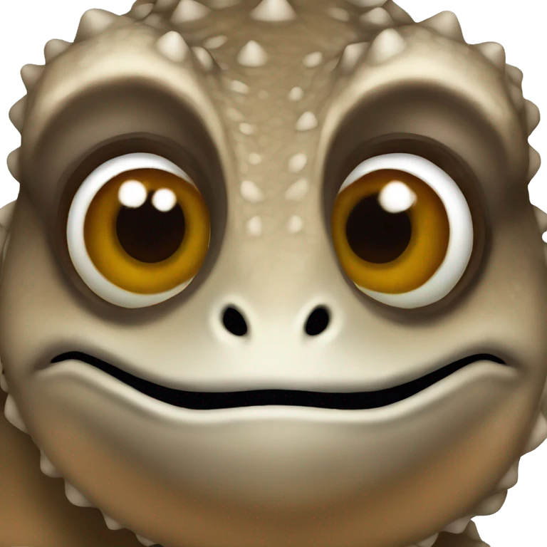 Brown chameleon emoji