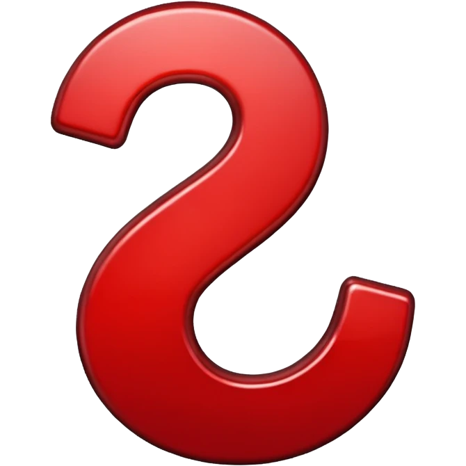 question mark, red emoji