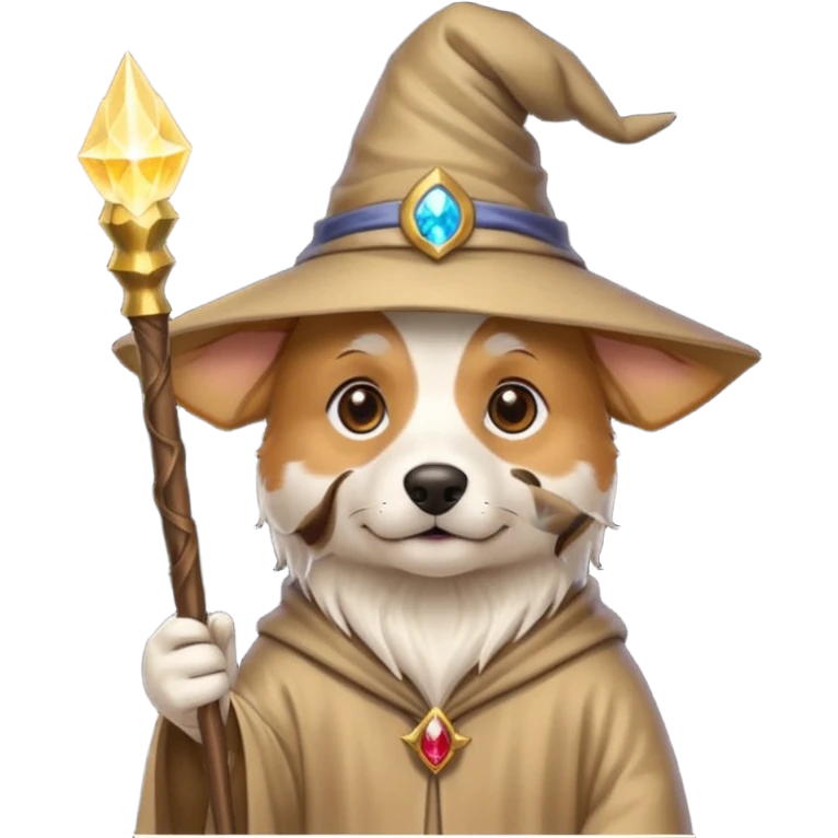 Dog wizard emoji