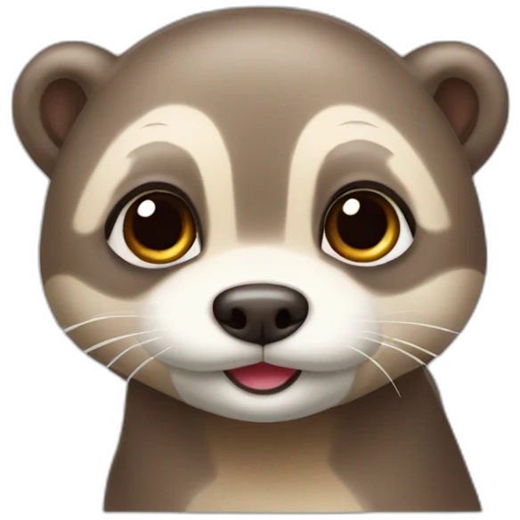Bébé loutre bébé chien emoji
