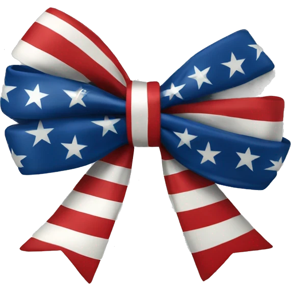 american flag bow emoji