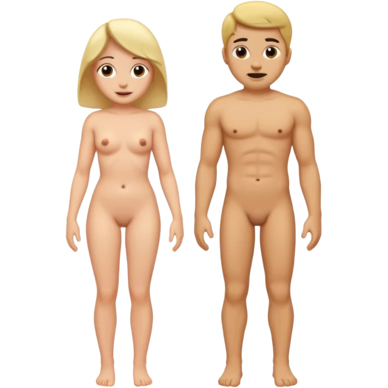 naked woman and naked man emoji