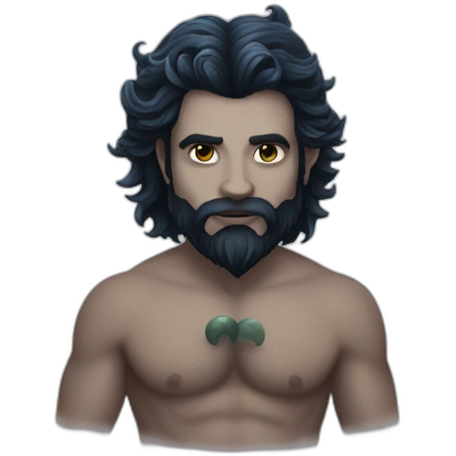 goth merman emoji