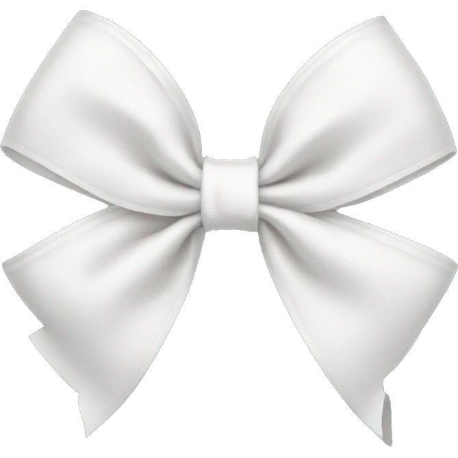 White bow emoji
