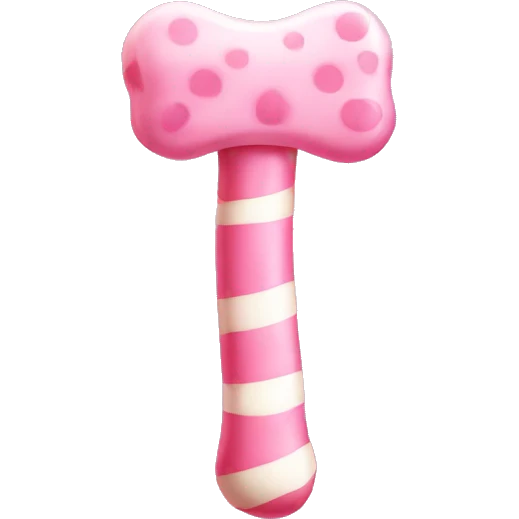 pink candy bone emoji