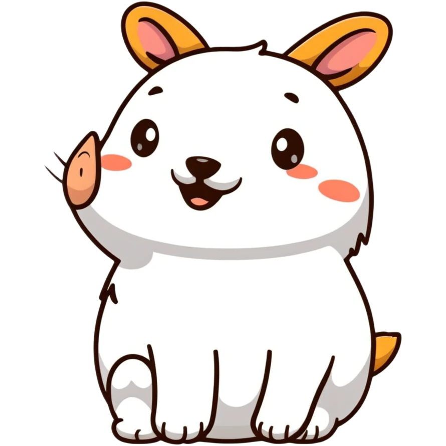 cute animal getting booped on nose emoji