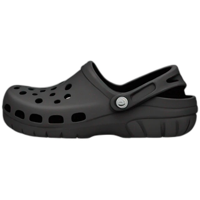 crocs noir emoji