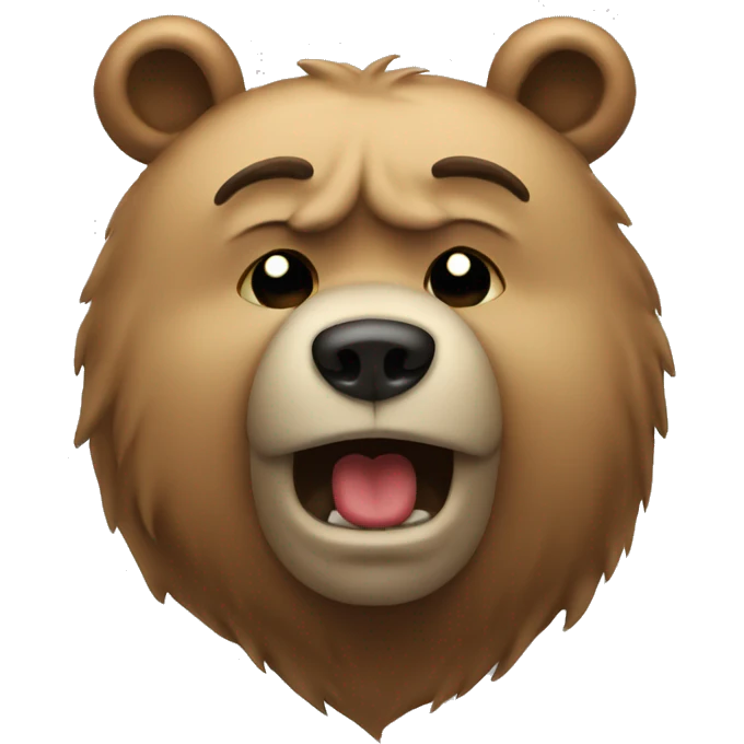 crying bear emoji