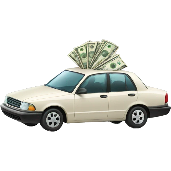 car with money emoji