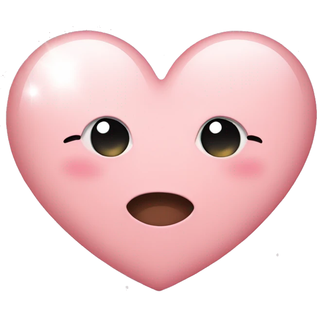 blush pink heart with sparkles emoji