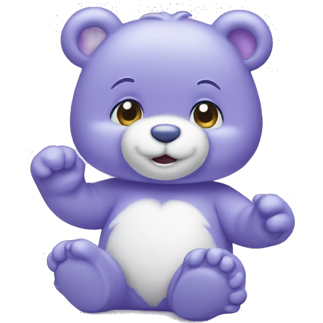 lavender care bear  emoji