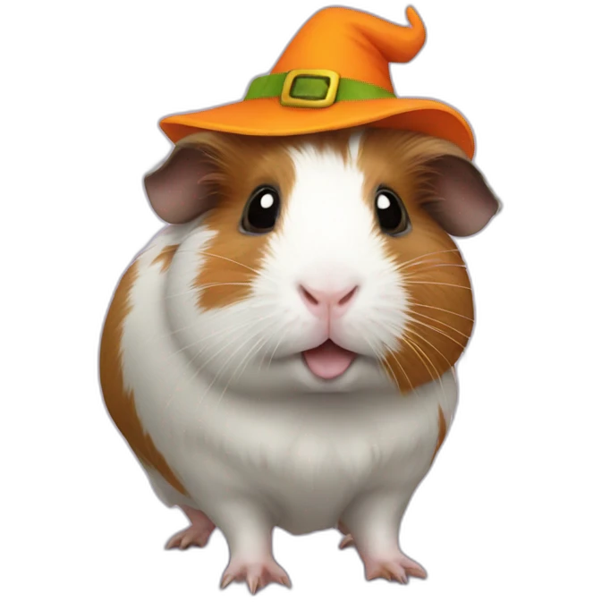Guinea pig halloween emoji