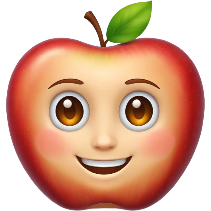 face on an Apple laptop emoji