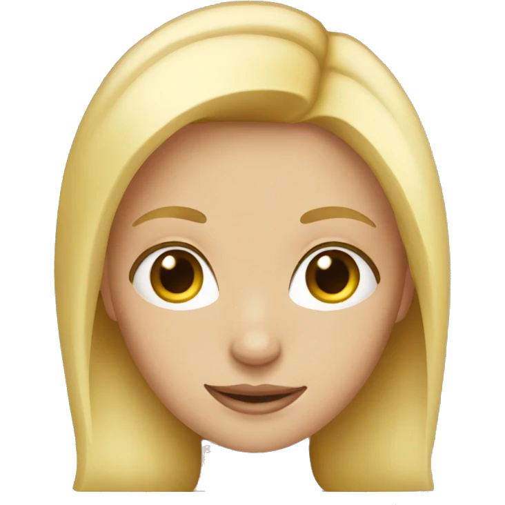 blonde girl emoji