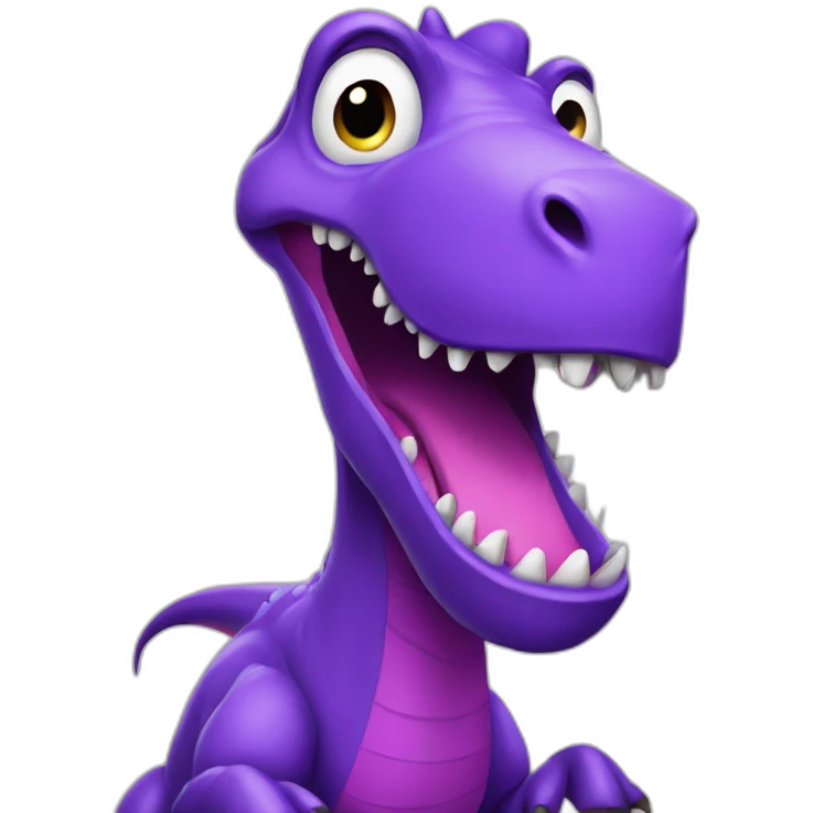 big purple dinosaur emoji