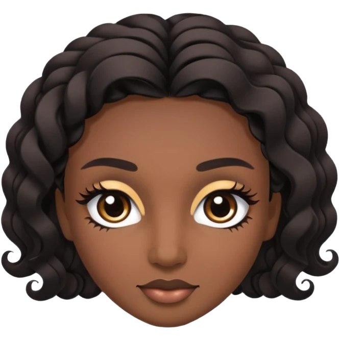 lash and brows done without women emoji