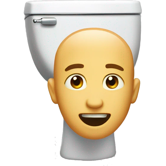man popping out of toilet emoji
