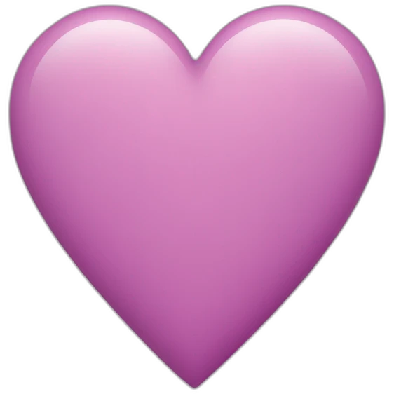 Coeur mauve et rose emoji