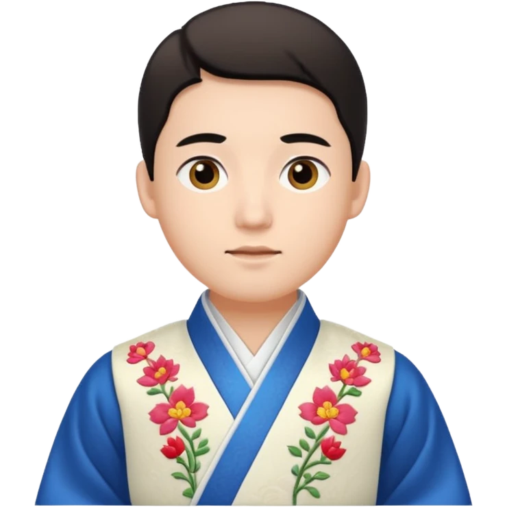 man in white hanbok emoji