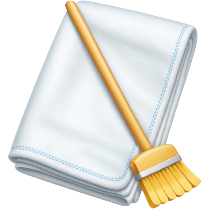 bata para limpieza + solo, sin persona emoji