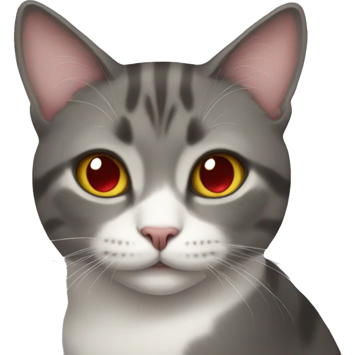 Cat with heart shaped eyes emoji