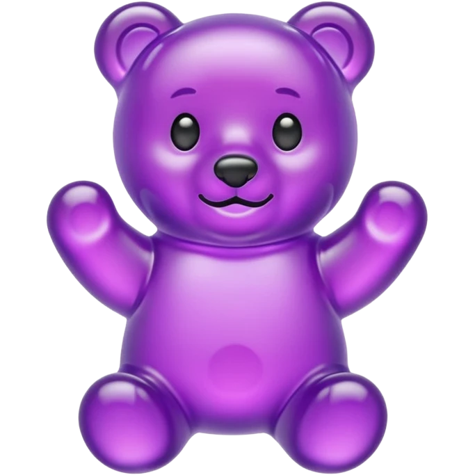 Purple Gummy bear emoji
