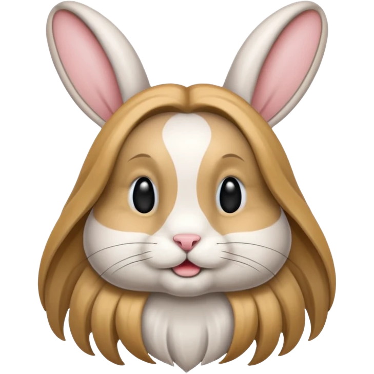 long haired rabbit emoji