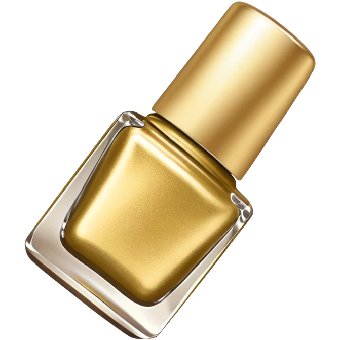 Gold nail polish swatch   emoji