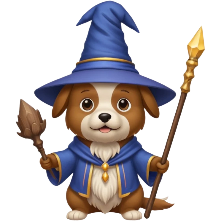 Dog wizard emoji