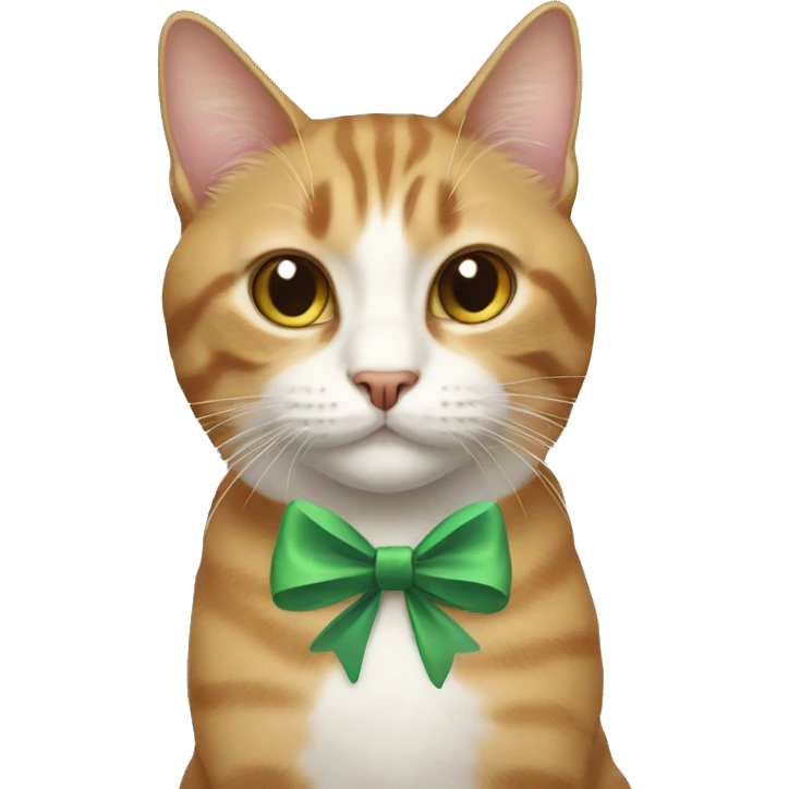 Cat with bow emoji