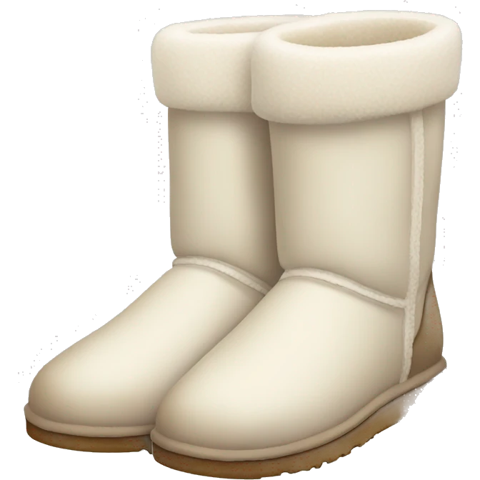 milky ugg boots emoji