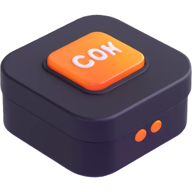 3D GO button with glowing effect emoji