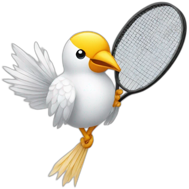 Badminton birdie emoji