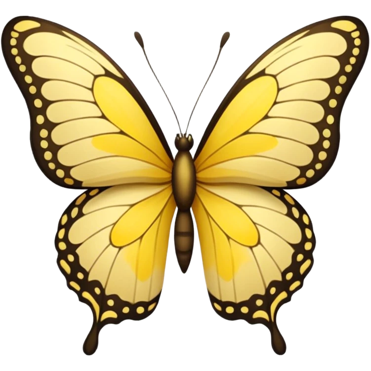 Yellow butterfly emoji