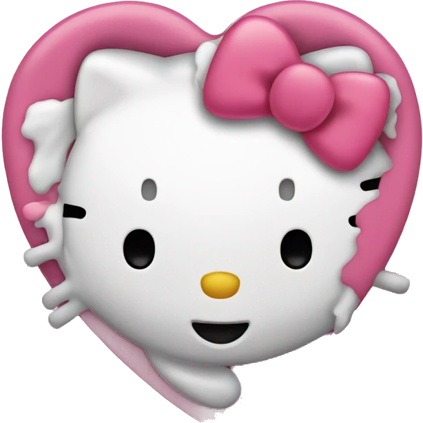 hello kitty heart emoji